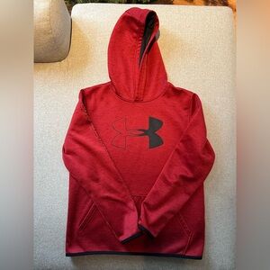 Boys under Armour youth, extra large hoodie. Red
